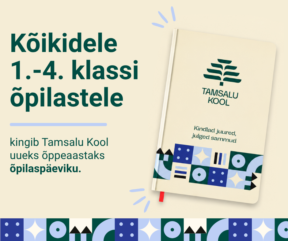 Hea uudis meie kõige noorematele õppijatele. Tuleval õppeaastal saavad kõik Tamsalu Kooli 1.–4. klassi õpilased kooli poolt isikliku õpilaspäeviku. Õpilaspäevik